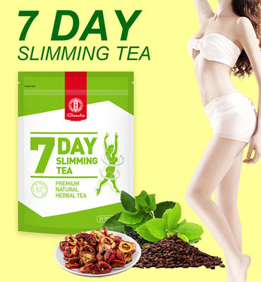 Φυσική κινεζική απώλεια 7 ημερών υγιές παχύ καίγοντας τσάι 21parcels/Bag βάρους τσαγιού αδυνατίσματος βοτανικό